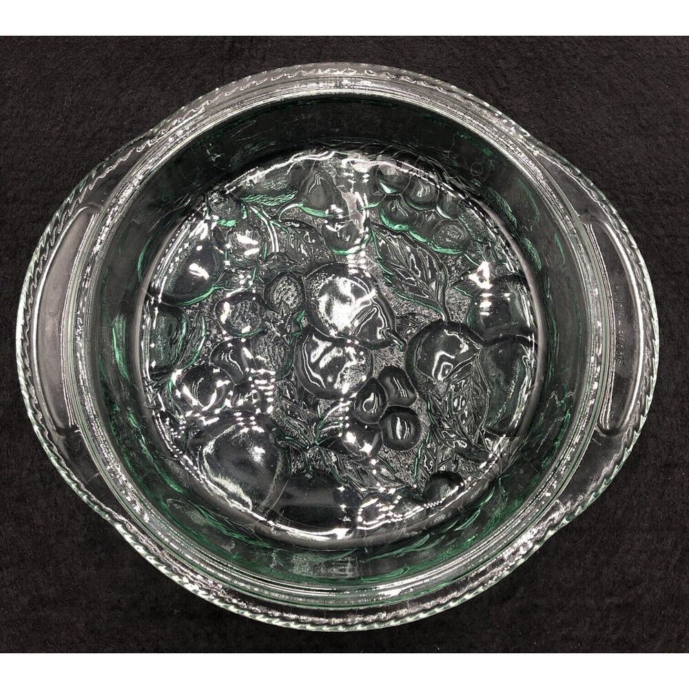 Vintage Libby Green Fruit Pie Plate 3D
